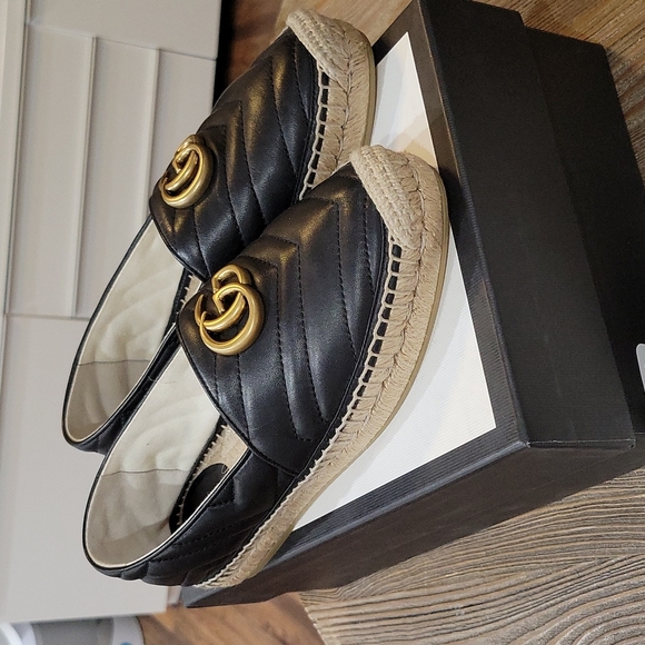 COPY - GUCCI Leather espadrille with Double G - Picture 2 of 9